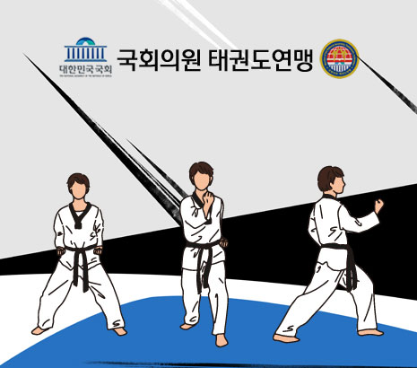 국회의원 태권도연맹 화면